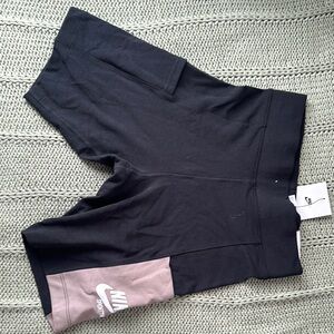 Nike Black and Pink Sports Shorts